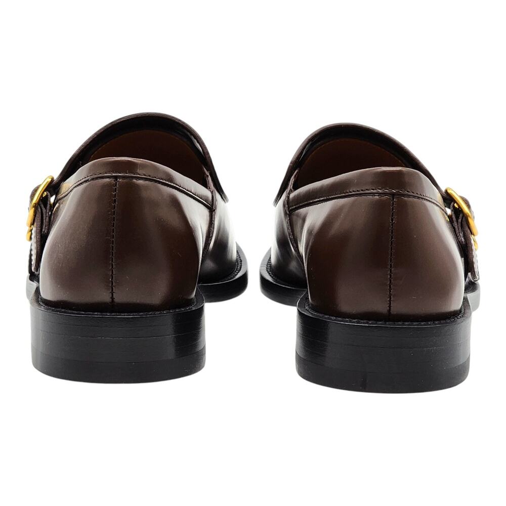 Marni Bambi 3.0 Double Buckle Leather Women’s Loafers Brown - NWB $1100 - Picture 5 of 9